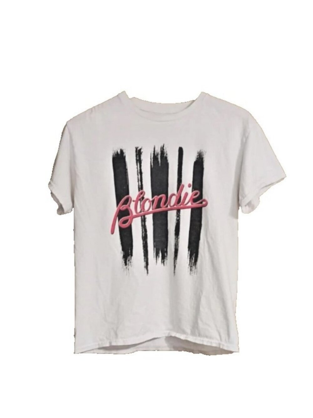 Women's Band Tee Blondie Size Small White